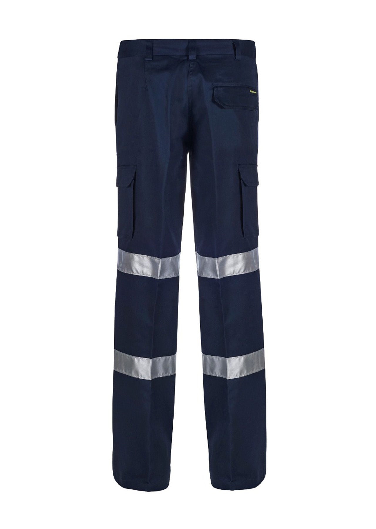 Workcraft WPL075 Ladies Reflective Mid Weight Cargo Cotton Drill Trouser in Navy