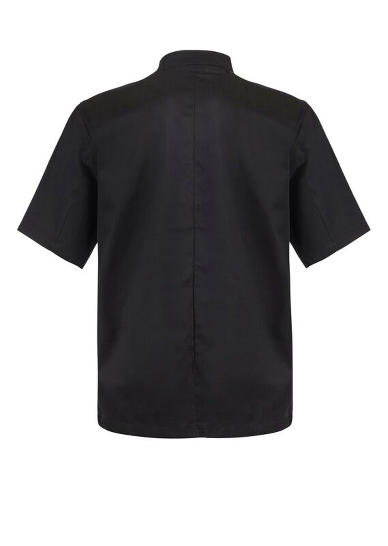 Chefscraft CJ033 Classic Chef Jacket -SS in Black Jkt / Black Buttons