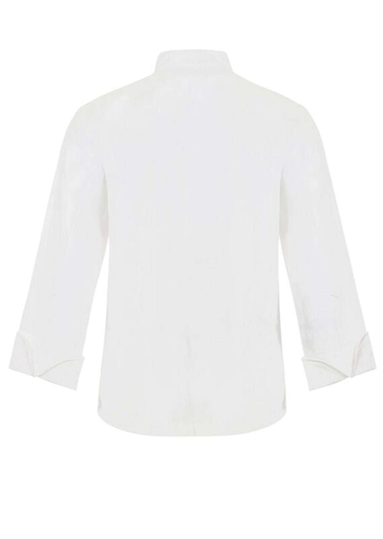 Chefscraft CJ043 Long Sleeve Chefs Tunic With Concealed Front in White
