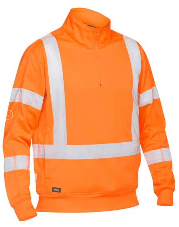 X Taped Hi Vis 1/4 Zip Pullover