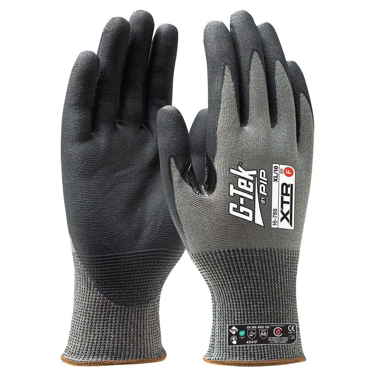 PIP 16-786 G-Tek XTR 18G Cut F Palm Dip Glove