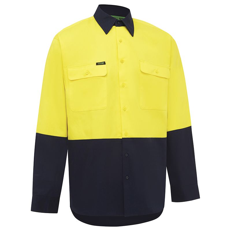 WORKIT Workwear Hi Vis 2 Tone Regular Weight Shirt