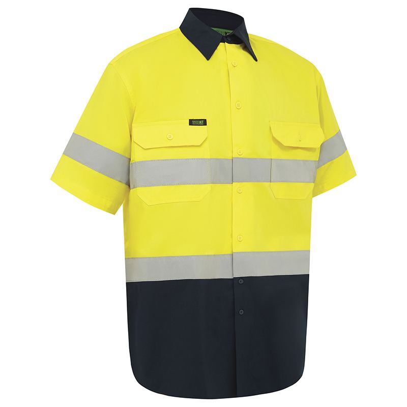 WORKIT Workwear Hi Vis Lightweight Short Sleeve Taped Shirt