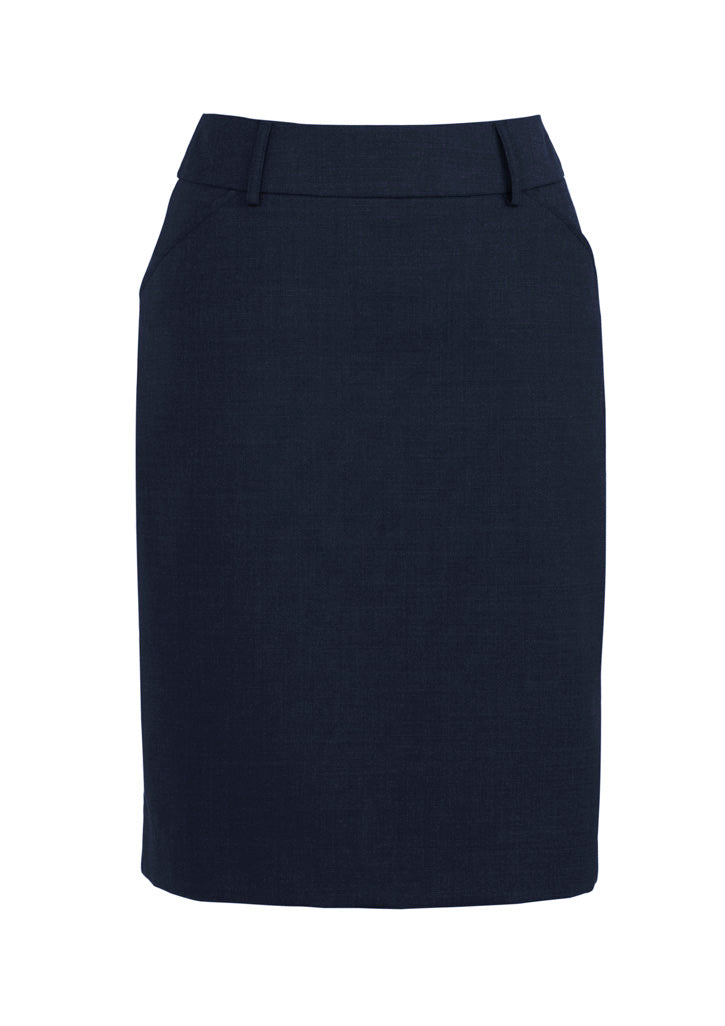 BizCorporate 24015 Womens Comfort Wool Stretch Multi-Pleat Skirt