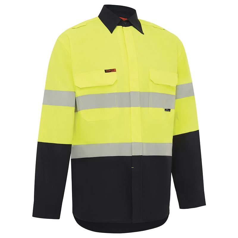 WORKIT Workwear Flarex PPE1 FR Inherent 155gsm Lightweight Taped Shirt