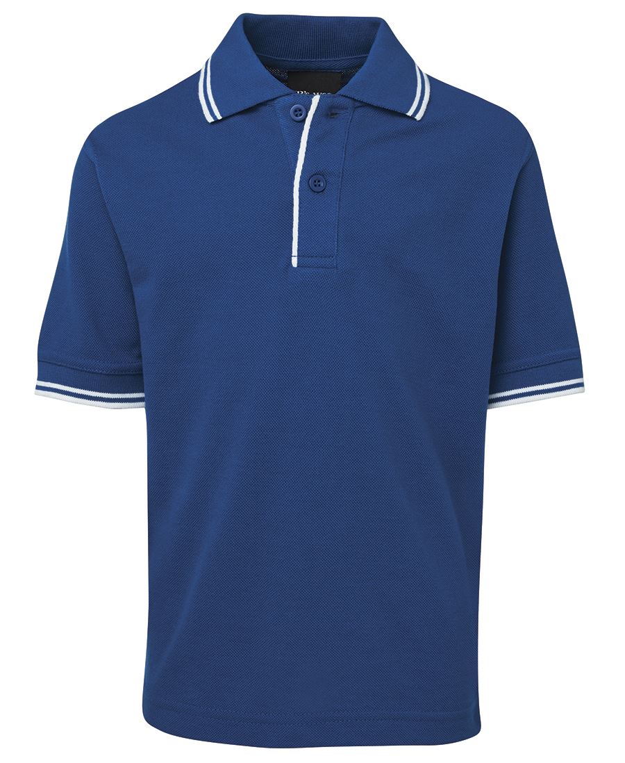 JB's Kids Contrast Polo Bottle/White-04