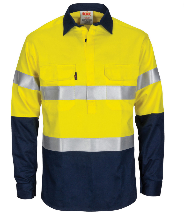 DNC Patron Saint PPE1 FR 2 Tone Cotton Closed Front D/N - L/S