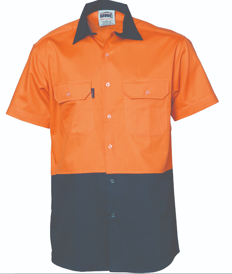 HiVis Two Tone Cool-Breeze Cotton Short Sleeve