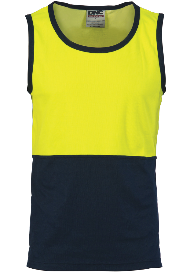 Cotton Back Two Tone Singlet
