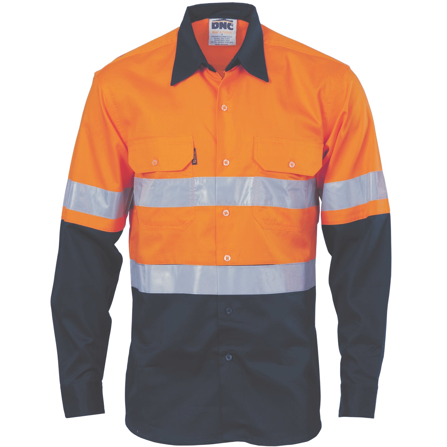 Orange/Navy