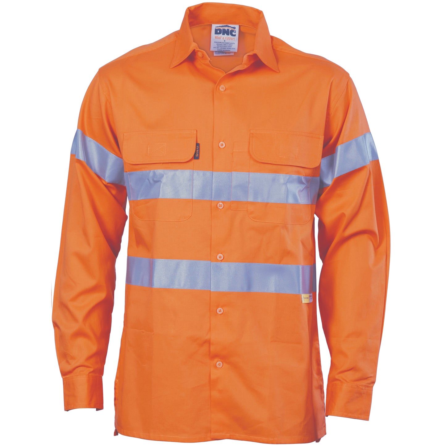 3987 HiVis Cool-Breeze Cotton Shirt with 3M 8906 R/Tape - Long sleeve