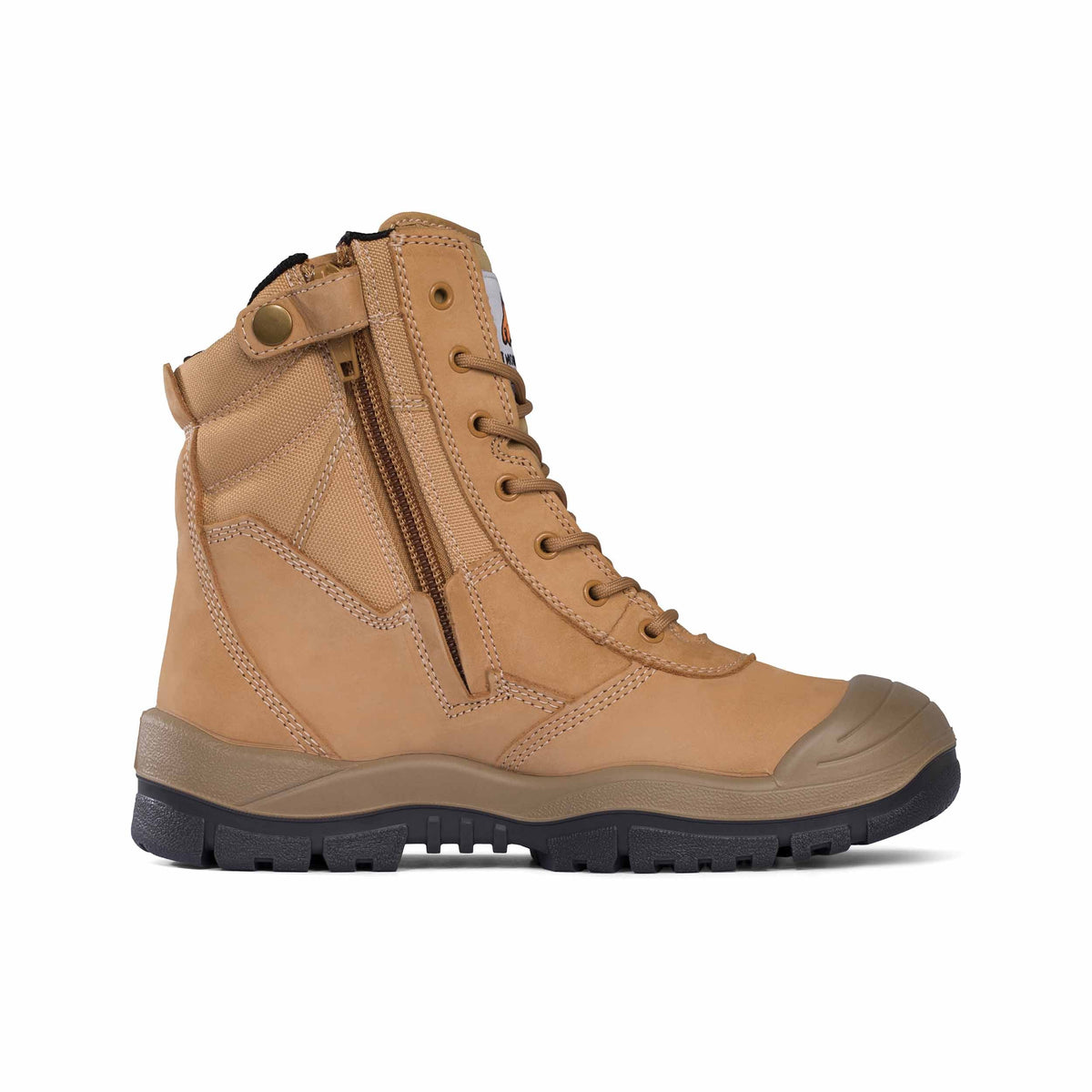 Mongrel Boots 451050 Wheat High Leg ZipSider Boot w/ Scuff Cap