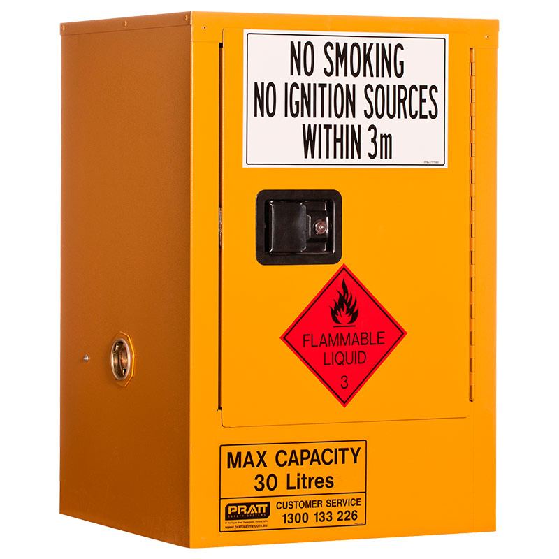 Pratt Safety Flammable Storage Cabinet 30L 1 Door, 1 Shelf