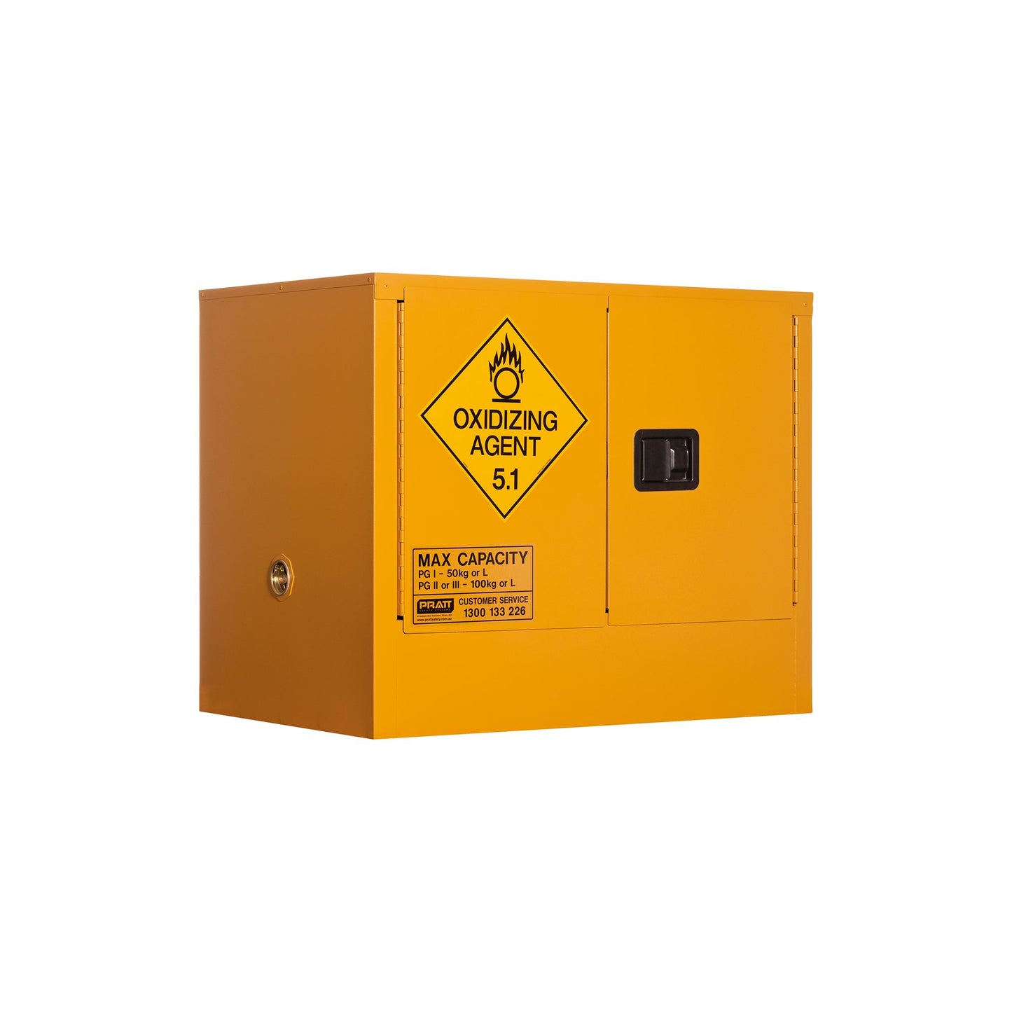 Pratt Safety Oxidizing Agent Storage Cabinet: 100L - 2 Doors - 1 Shelf