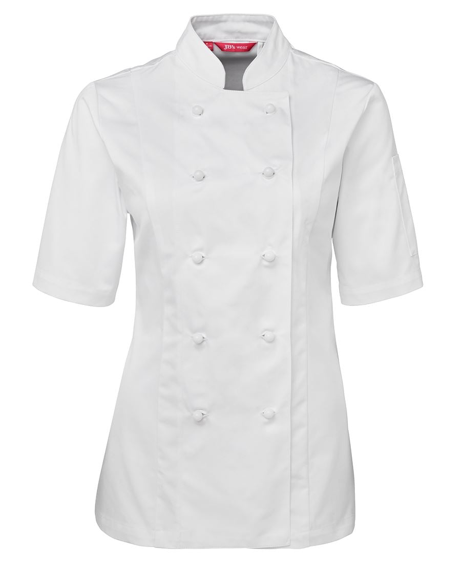 JB's Ladies S/S Chef'S Jacket Black-16