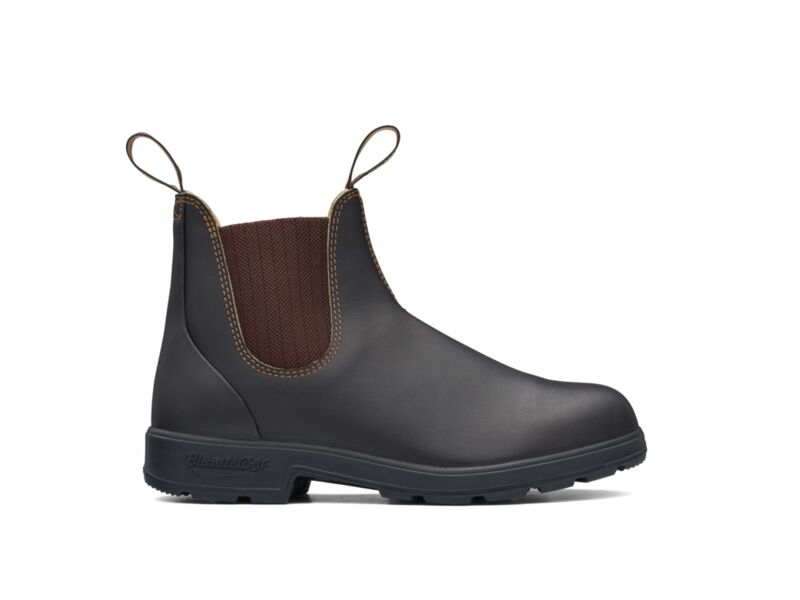 Blundstone 600 Brown premium leather elastic side boot