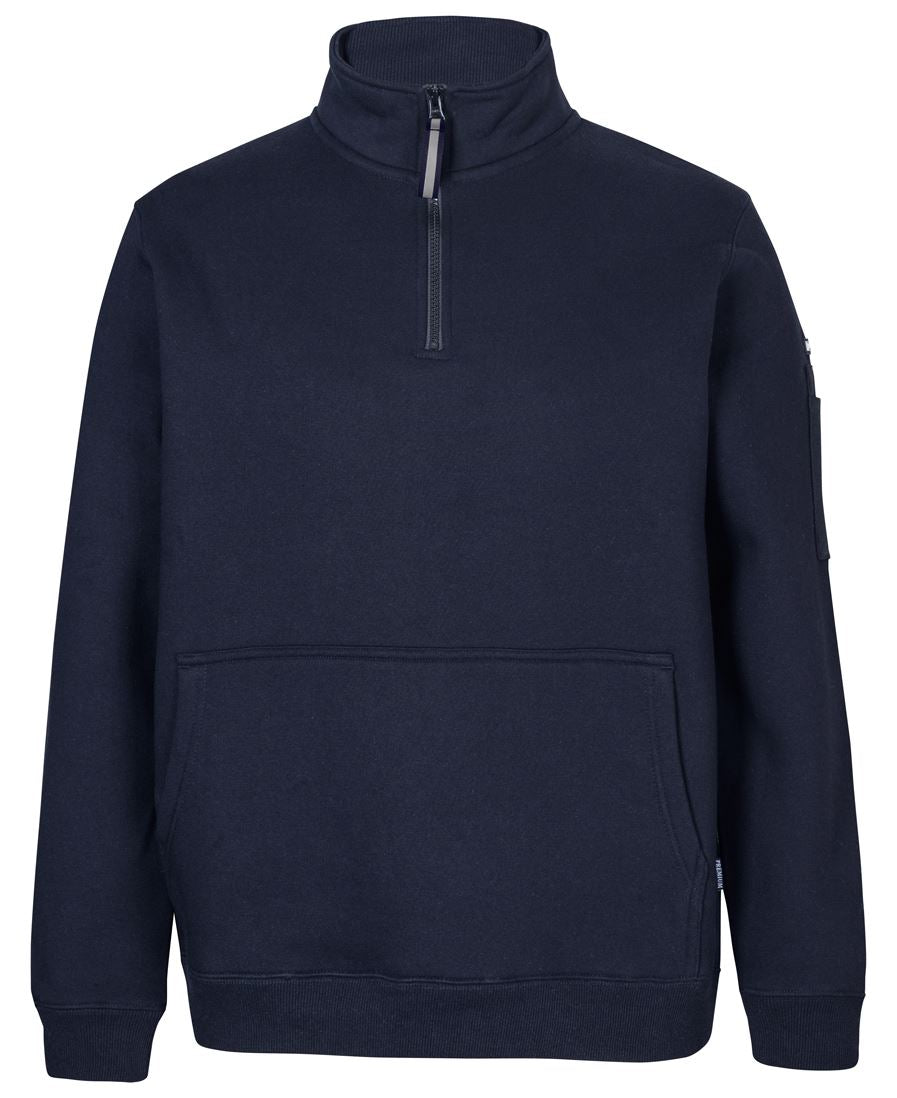 JB's 350 Premium Trade 1/2 Zip Fleece Char Marle/Black-2Xs