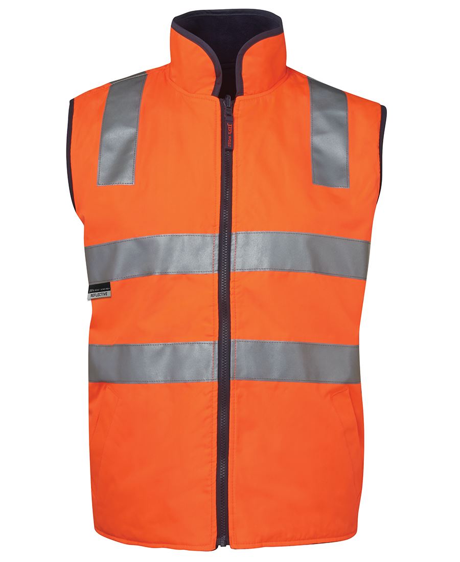 JB's Hv 4602.1 (D+N) Rev Vest Lime/Black-2Xs