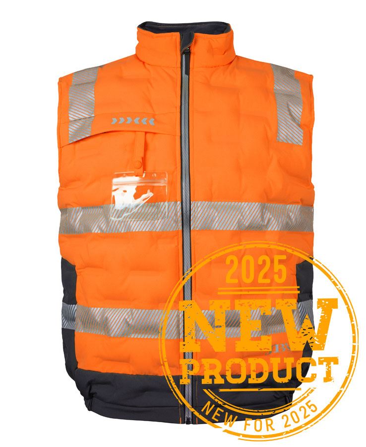 JB's Hv (D+N) Graphene Puffer Vest Lime/Charcoal-Xs