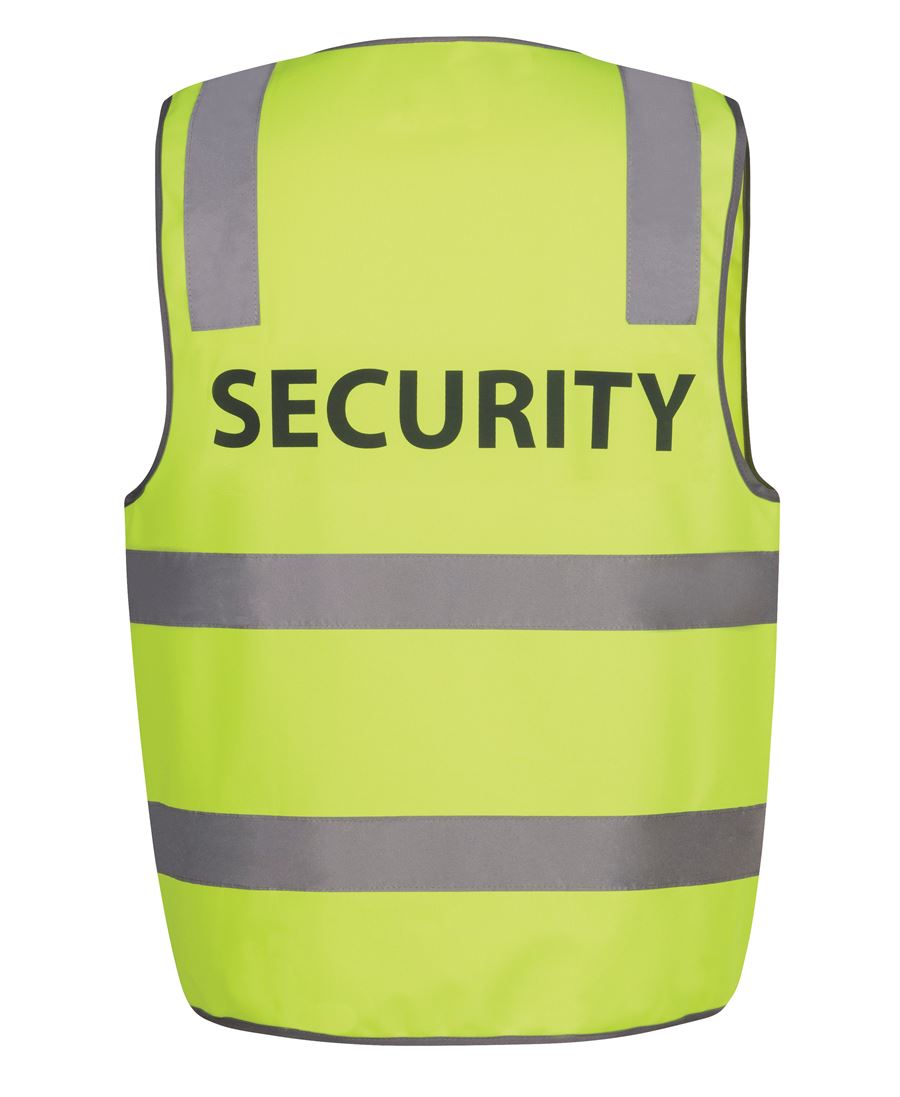 JB's Hv (D+N) Safety Vest Print Security Lime -S