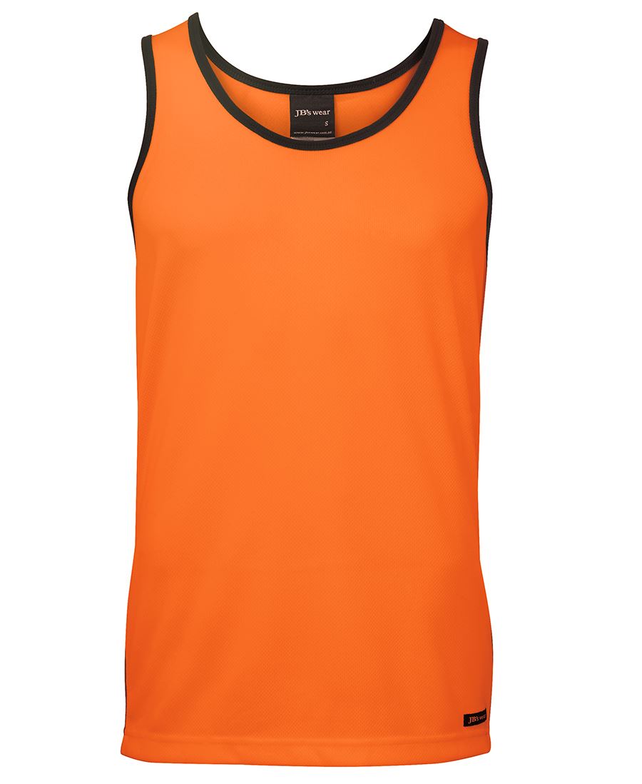 JB's Hv 4602.1 Contrast Singlet Lime/Navy -2Xs