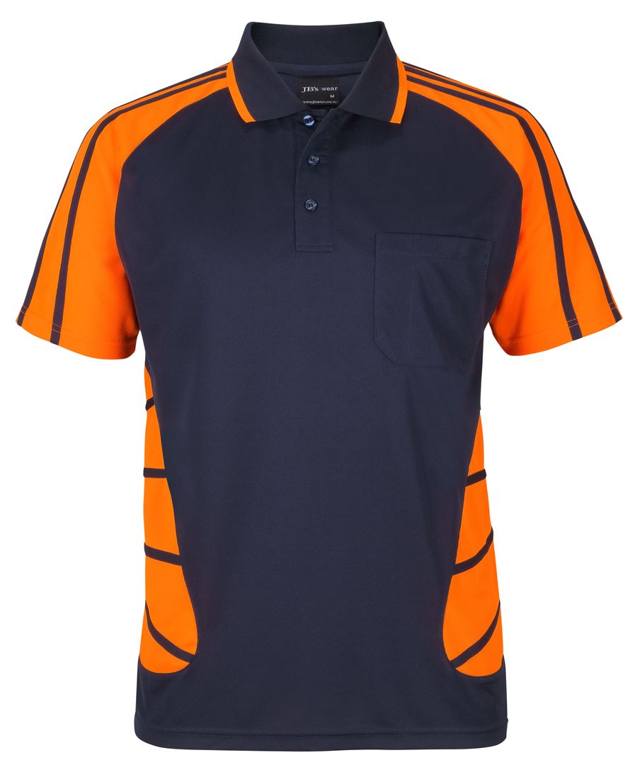 JB's Street Spider Polo Black/Lime