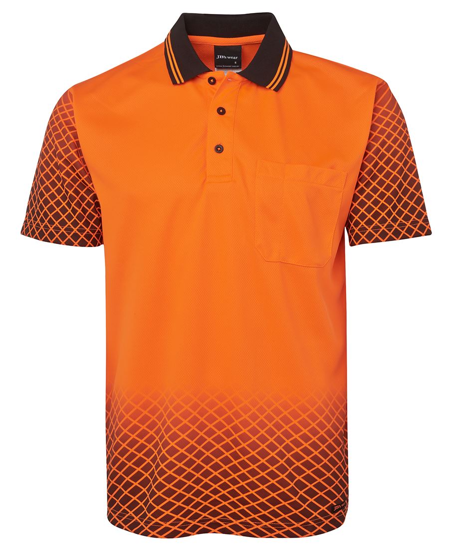 JB's Hv 4602.1 Net Sub Polo Lime/Black