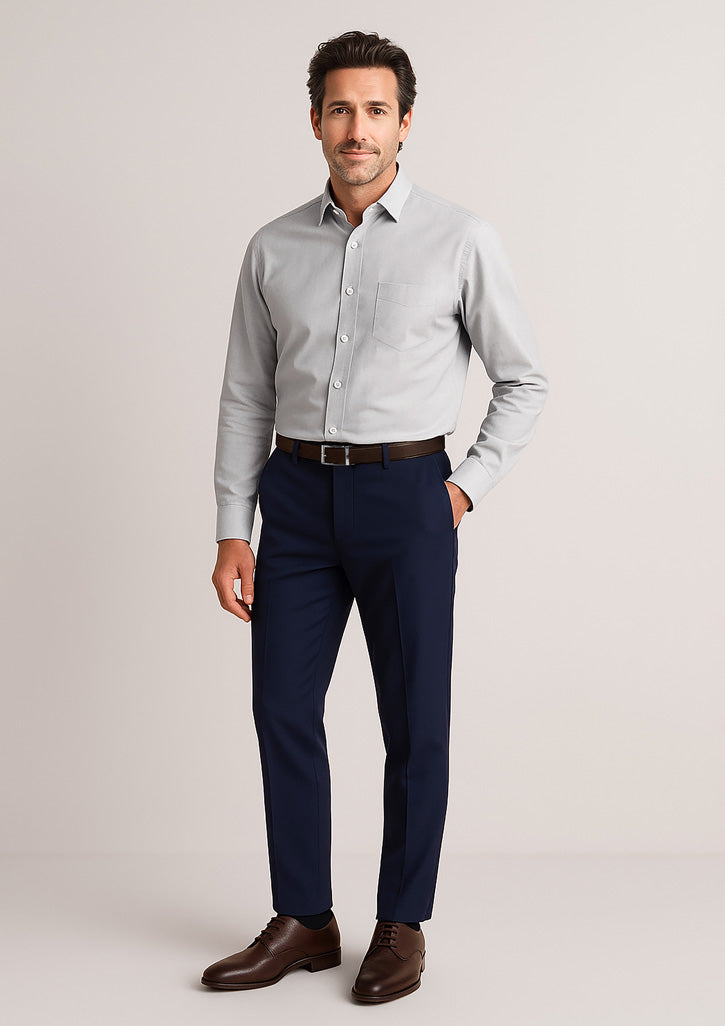 BizCorporate 70716S Mens Siena Slim Fit Flat Front Pant (Stout)