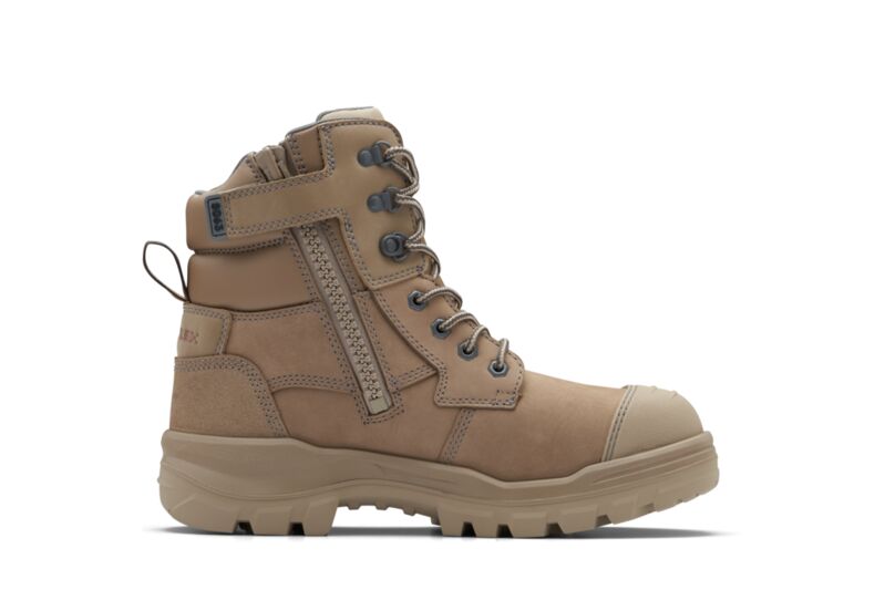 Blundstone 8063 RotoFlex Stone water-resistant nubuck TPU 150mm zip sided safety boot