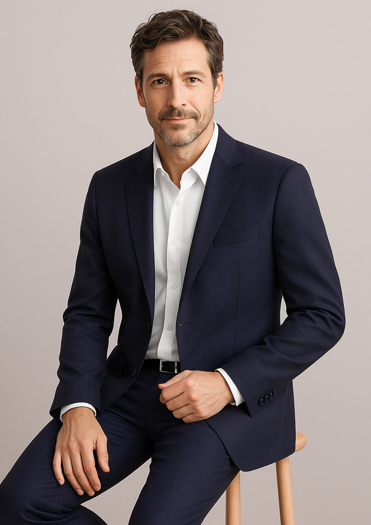 BizCorporate 80717 Mens Siena 2 Button Jacket