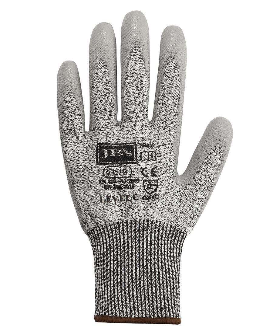 JB's Pu Breathable Cut Resist Level C Glove (12 Pk) - S