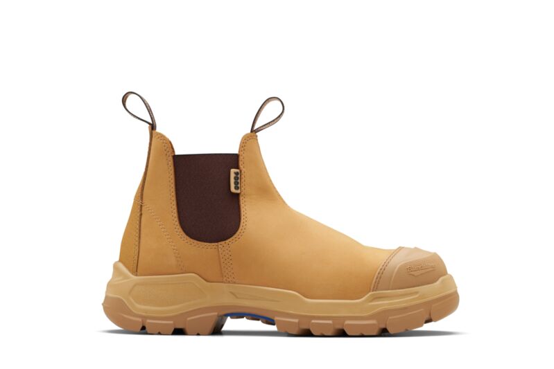 Blundstone 9000 RotoFlex Wheat water-resistant nubuck PU/R elastic side safety boot