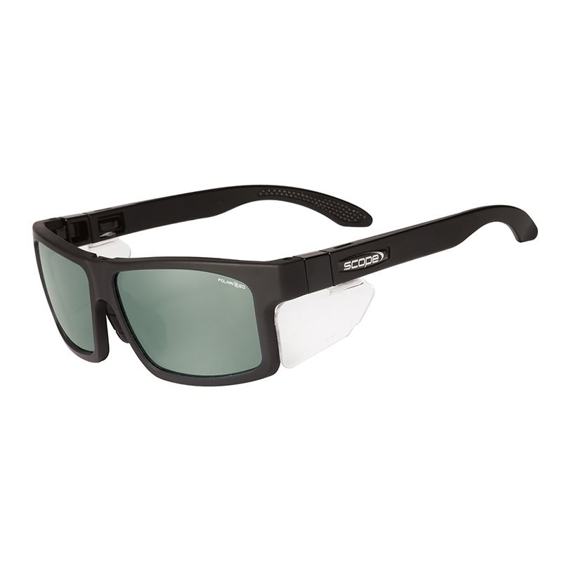 Scope Optics Cross Fit Frozen Blk Frame Polarised Lens/Inc X-Fit Temples