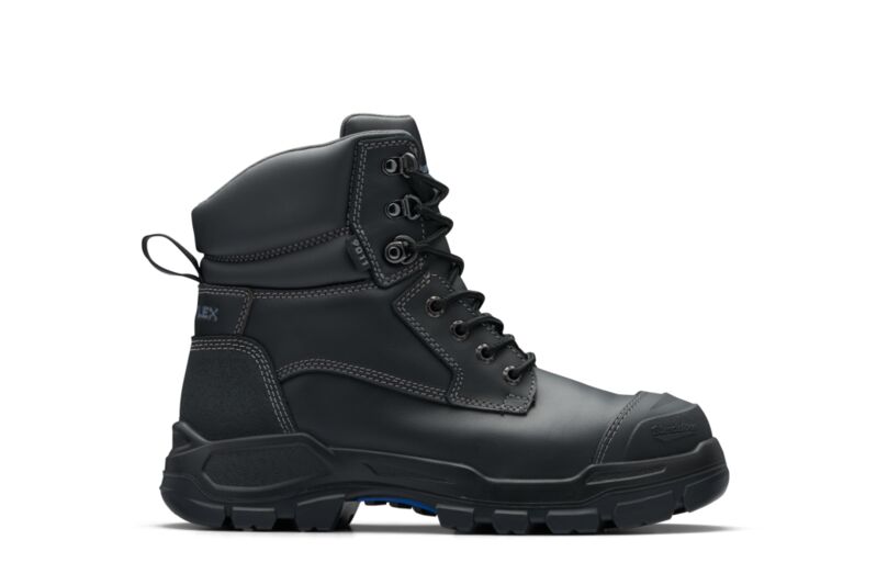 Blundstone 9011 RotoFlex Black water-resistant Platinum leather PU/R 150mm lace up safety boot