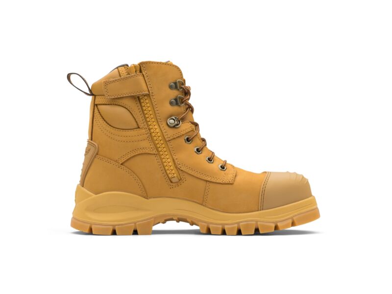 Blundstone 992 Nubuck water resistant lace up/zip ankle safety boot