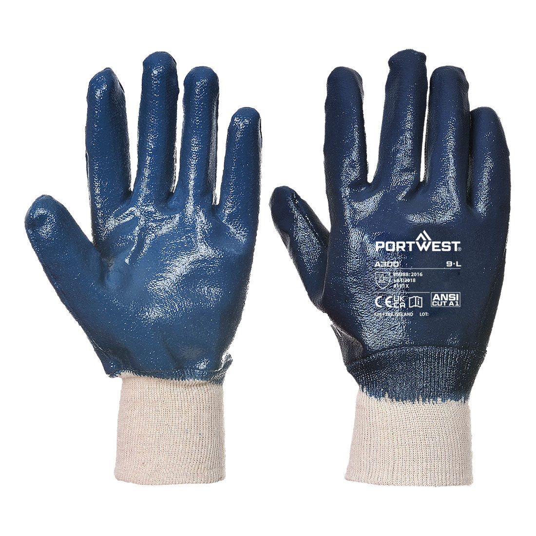Portwest Nitrile Knitwrist in Navy