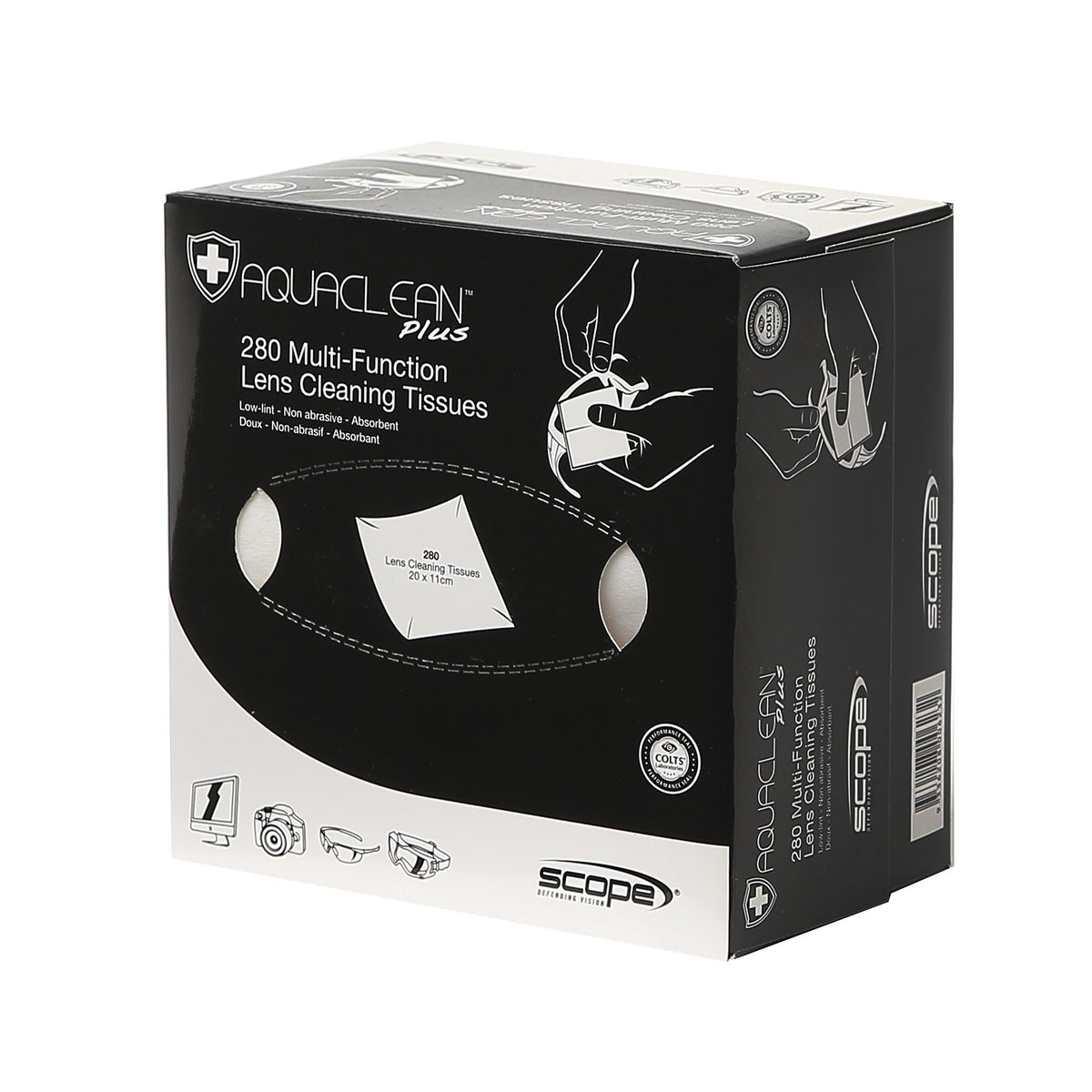 Scope Optics AC280T Aqua Clean Plus Re-Fill Tissue Box
