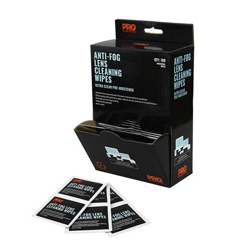 Pro Choice Safety Gear AFW100 Anti-Fog Lens Wipes 100 Pack