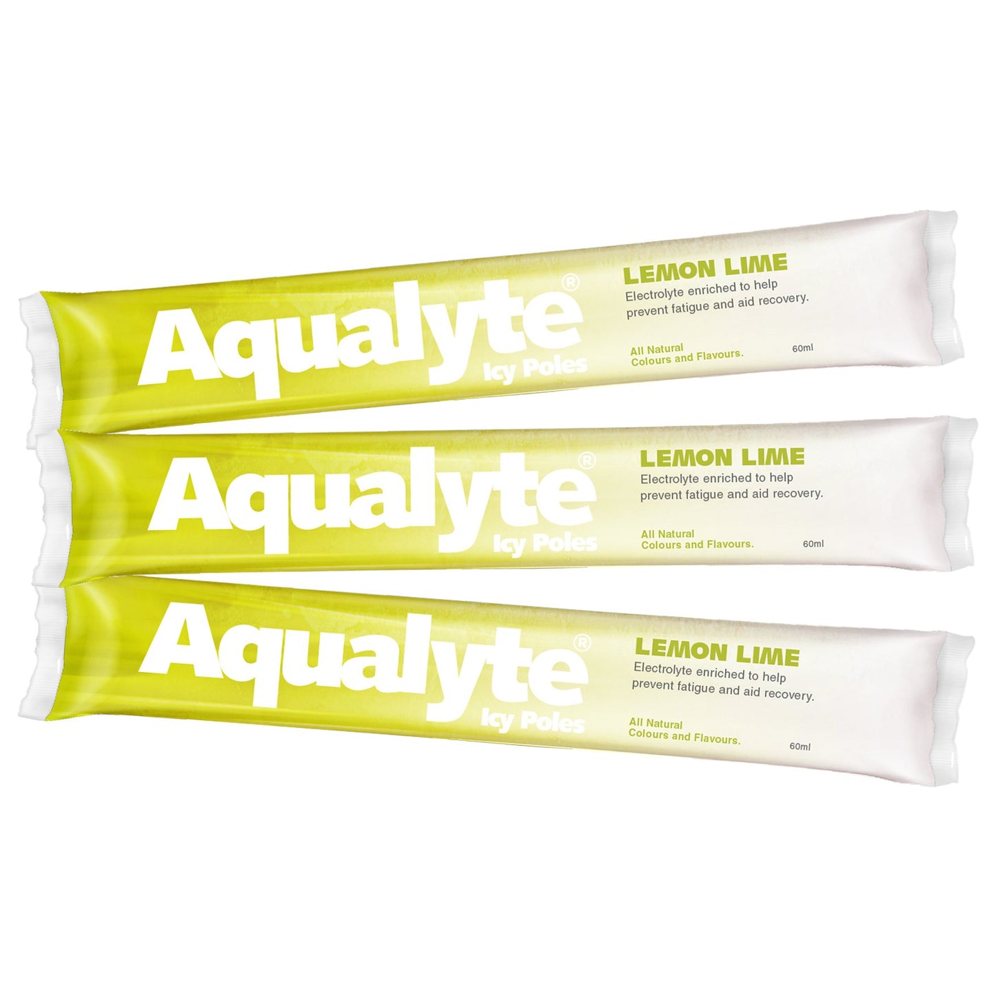 Maxisafe AI-L80M50C Aqualyte Electrolyte Icy Pole - Lemon Lime Flavour, Box of 50