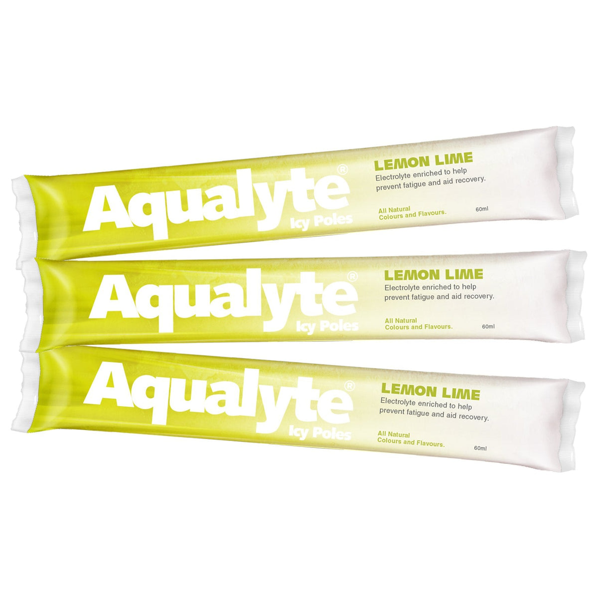 Maxisafe AI-L80M50C Aqualyte Electrolyte Icy Pole - Lemon Lime Flavour, Box of 50