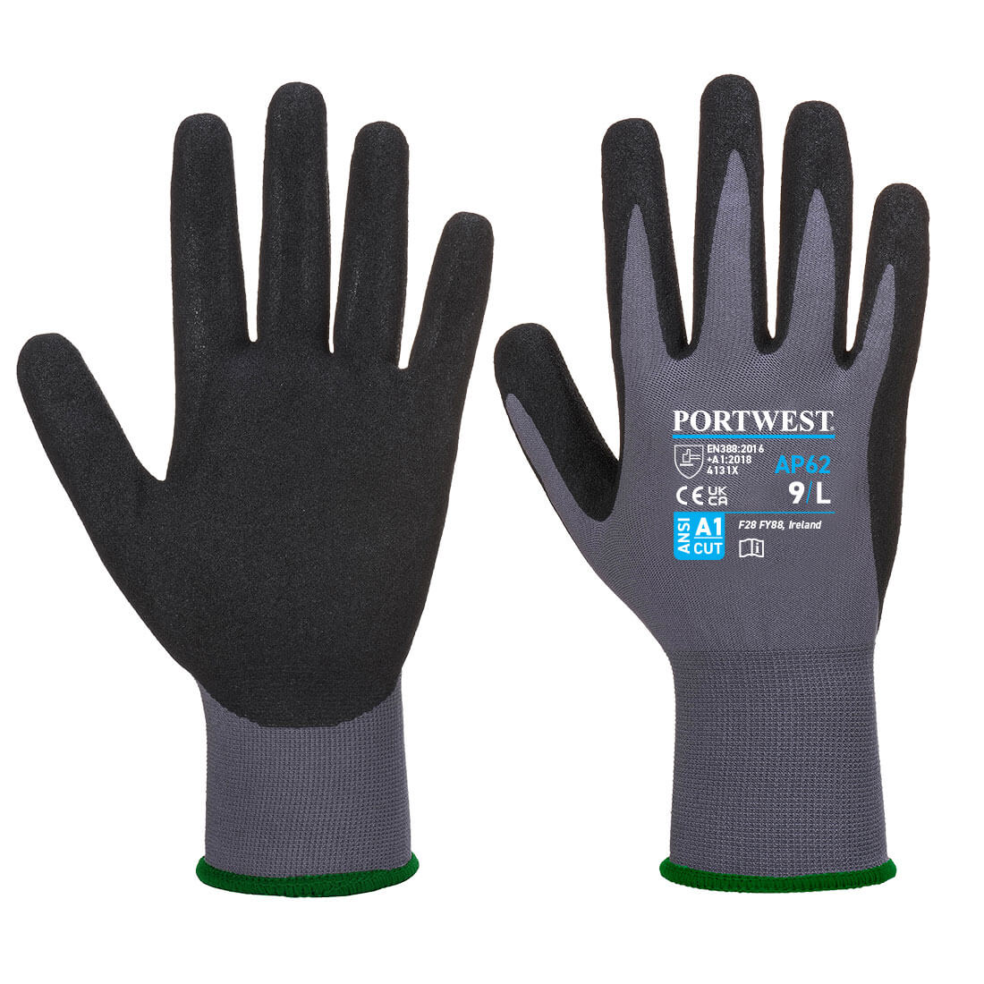 Portwest Dermiflex Aqua Glove in Grey/Black