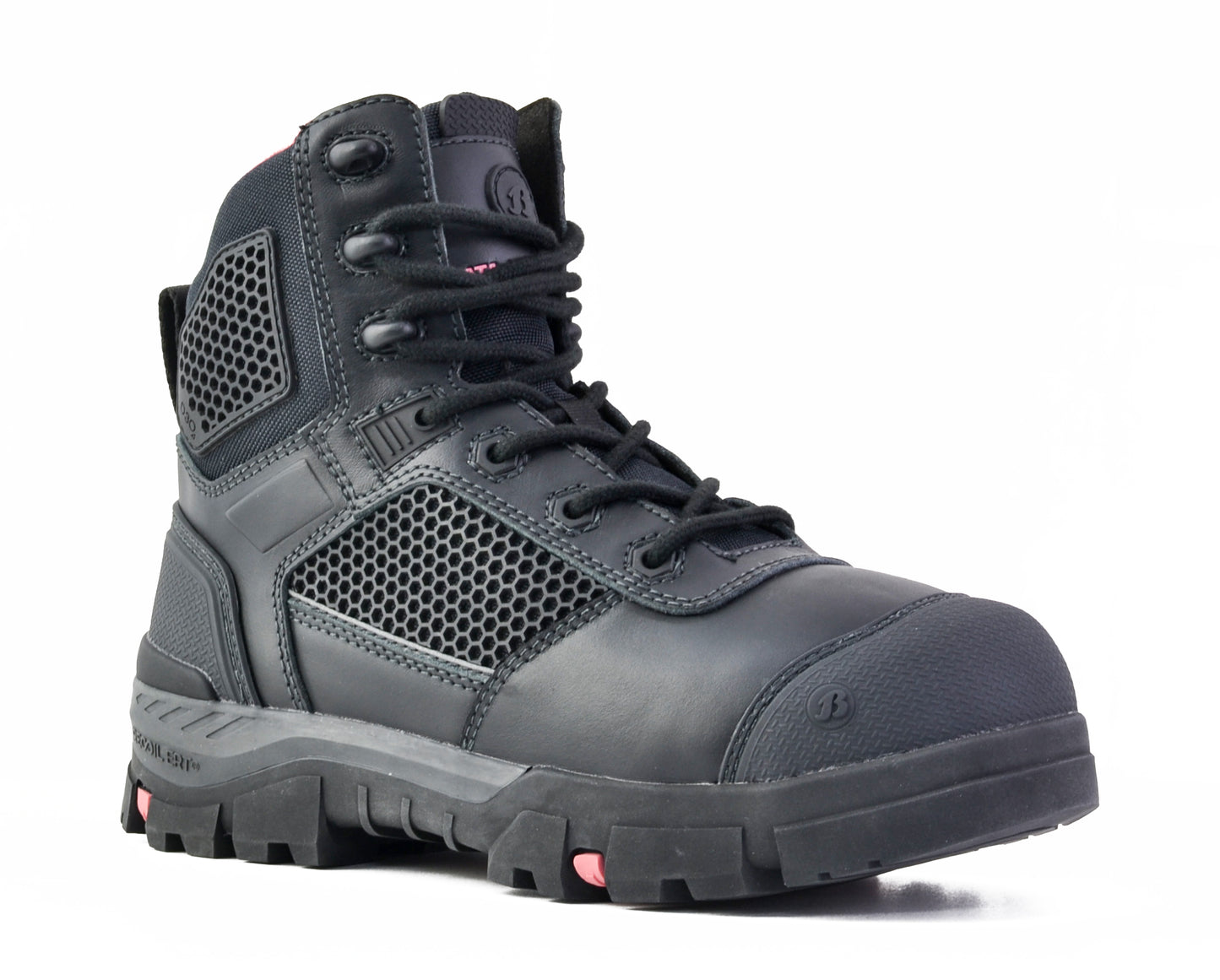 AVENGER- LADIES BLACK ZIP SIDED SAFETY BOOT
