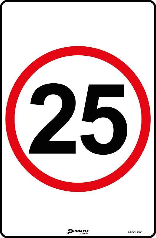 25km/h Roundel Sign