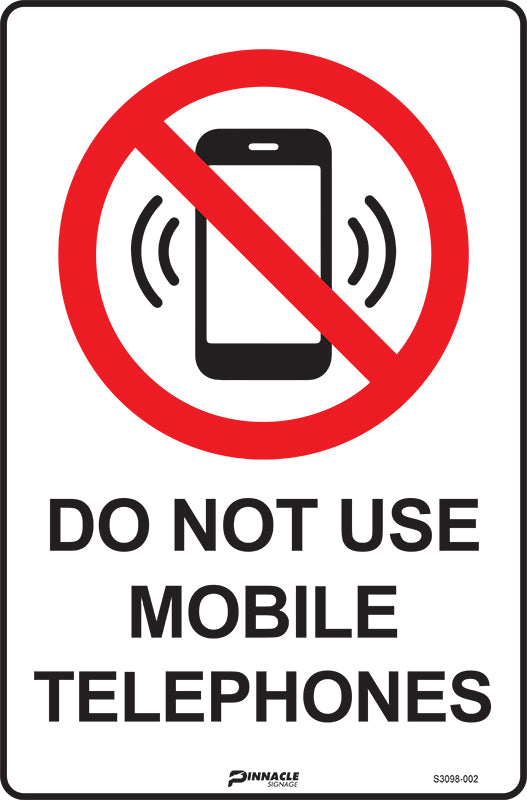 Do Not Use Mobile Telephones Sign