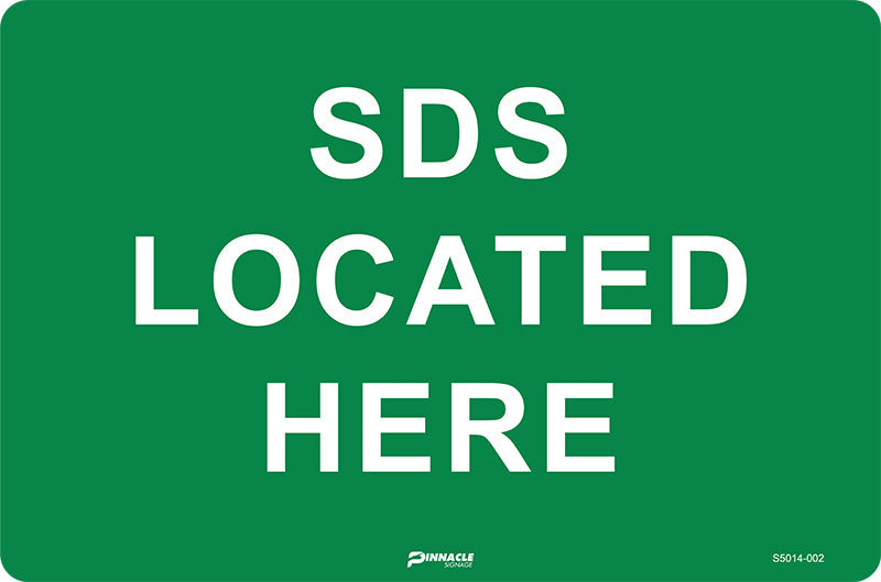 SDS Located Here Sign