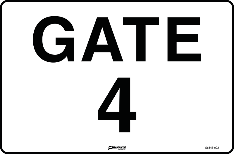 Gate 4 Sign