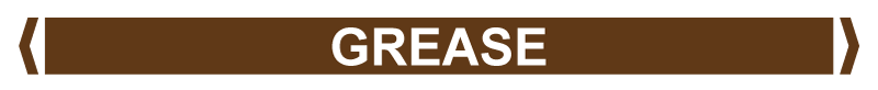 Pipe Markers, , Pack/10 - Grease (Brown)