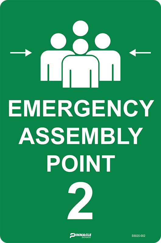 Emergency Assembly Point 2 Sign