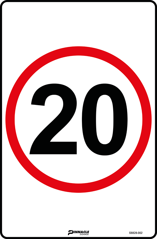 20km/h Roundel Sign