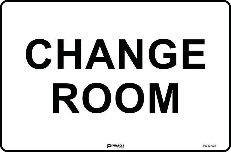 Change Rooms Sign